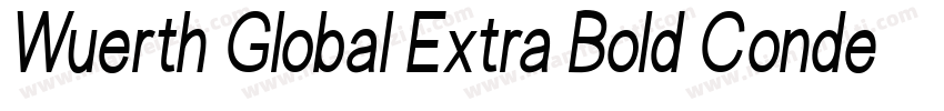 Wuerth Global Extra Bold Conden字体转换